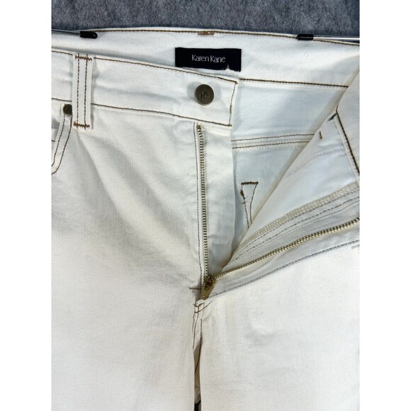 Karen Kane Super Bloom Cropped Women's Jeans Natural Almond Size 8 - Picture 6 of 10
